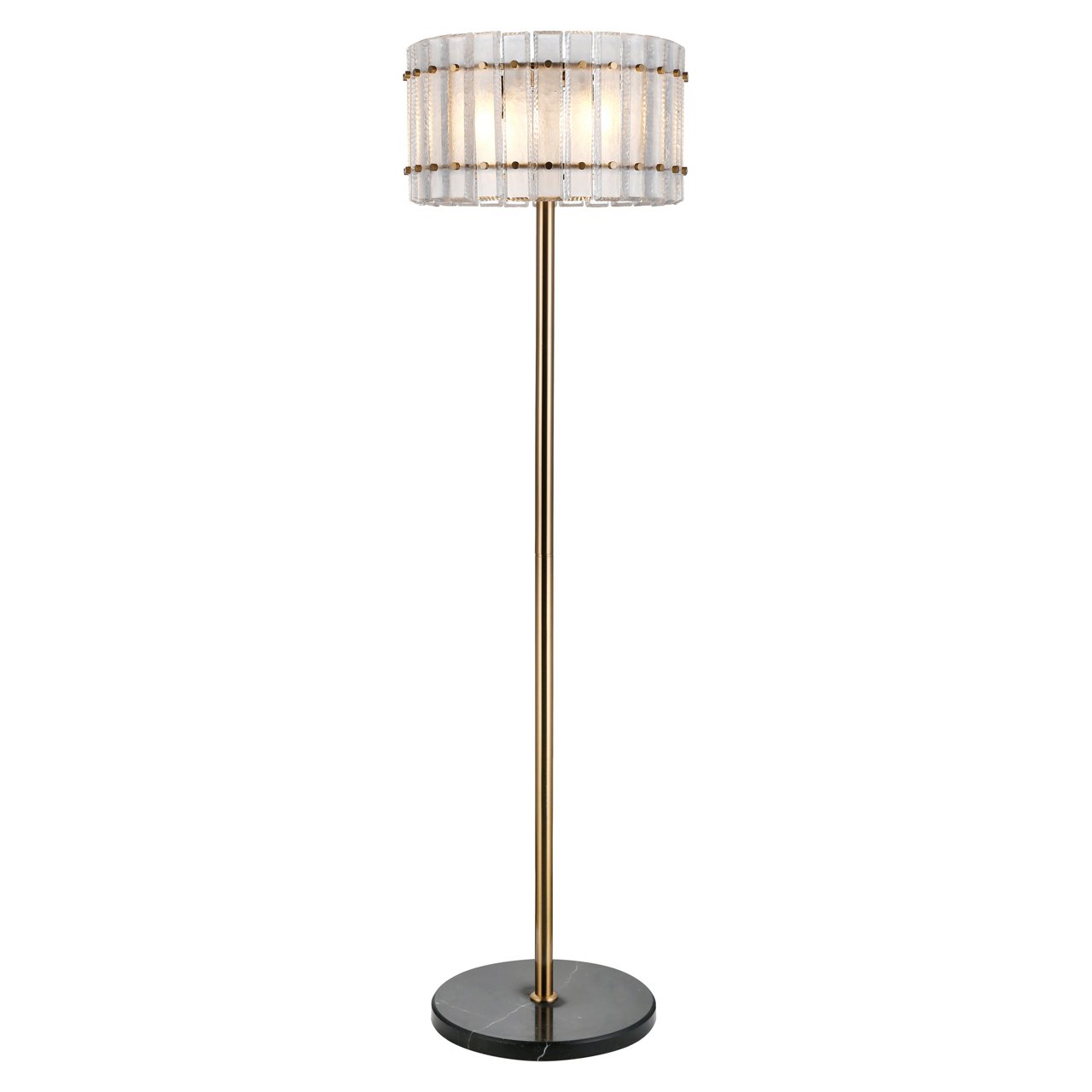 Floor lamp Feline brass antique