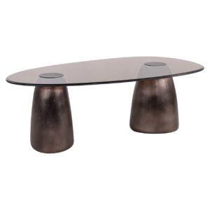 Coffee table Hayden bronze oval