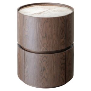 Nightstand Ellery brown 2-drawers