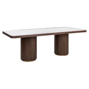 Dining table Willox brown 235 including glass