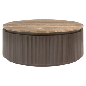Coffee table Russo brown 90Ø
