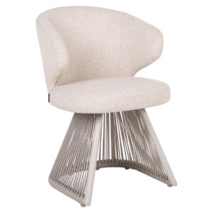 Outdoor dining chair Nuba beige alpine