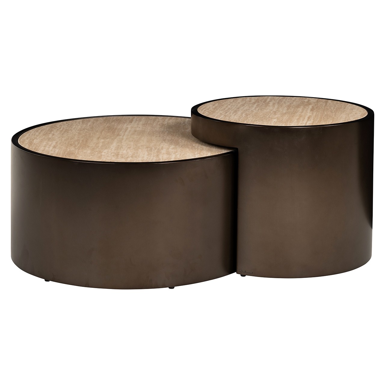 Coffee table Ronson set of 2 (Beige) - obrazek 2