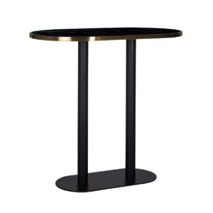 Bar table Zenza oval (Black)