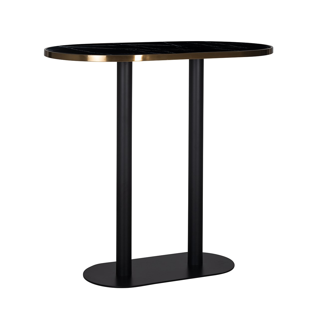 Bar table Zenza oval (Black)