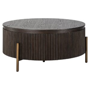 Coffee table Luxor 95Ø (Brown)