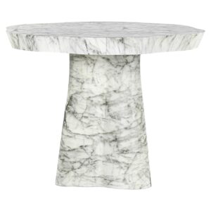 Dining table Rockyard 100Ø indoor/outdoor (White)