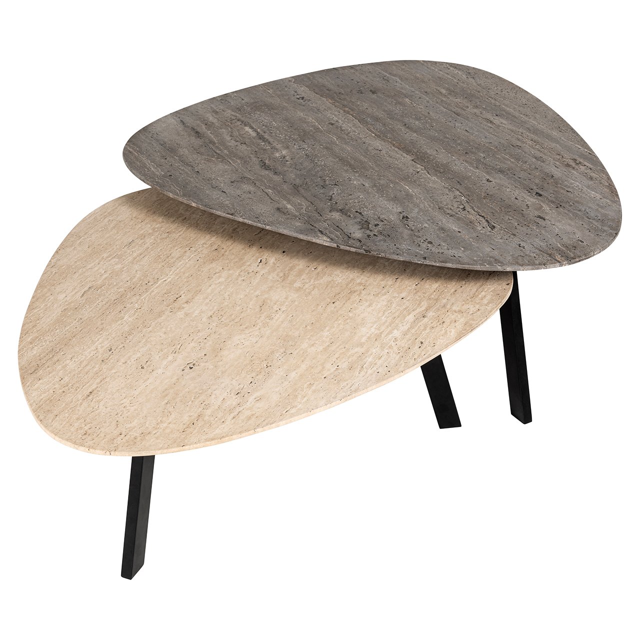 Coffee table Spencer set of 2 (Beige) - obrazek 2