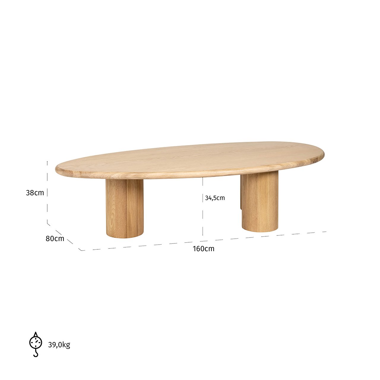 Coffee table Oakley (Natural oak) - obrazek 5