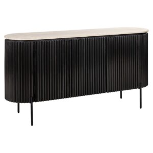 Sideboard Hampton 3-doors (Dark brown)