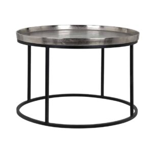 Coffee table Lyam 70Ø (Silver)