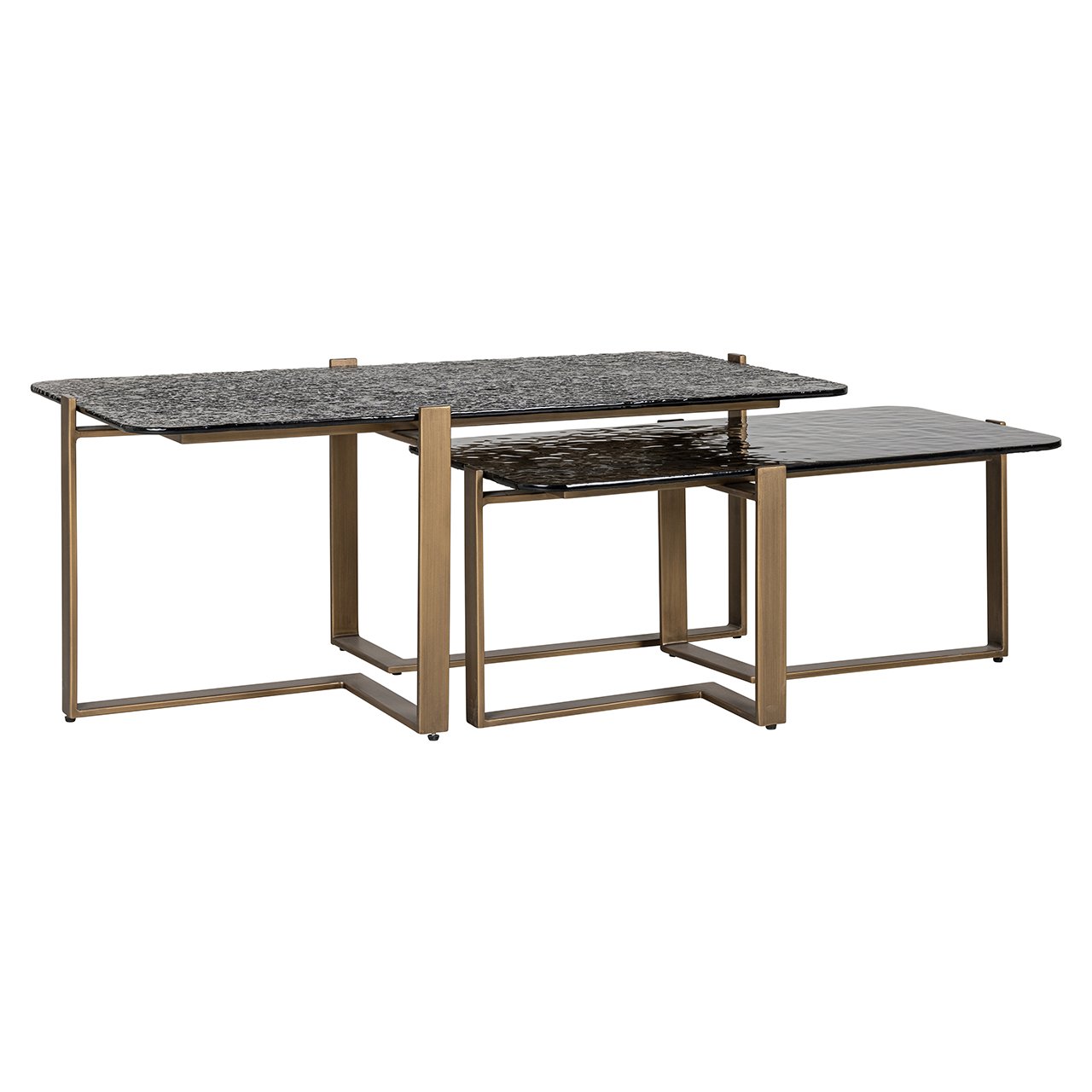 Coffee table Sterling set of 2 (Brown)