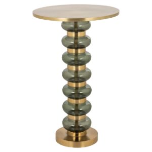 End table Bowiene green (Brushed Gold)