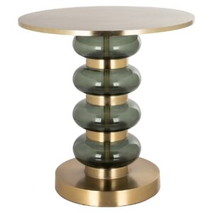 End table Dalina green (Brushed Gold)