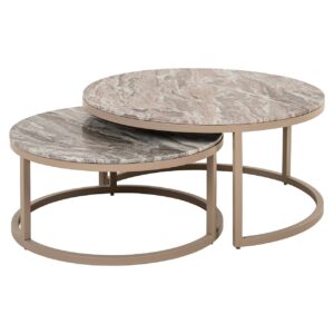 Coffee table Fairfax set of 2 (Stone)