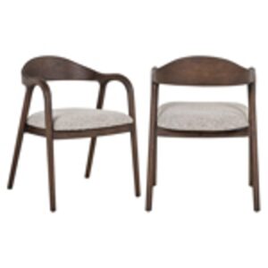 Dining chair Mihara mocca fancy fire retardant