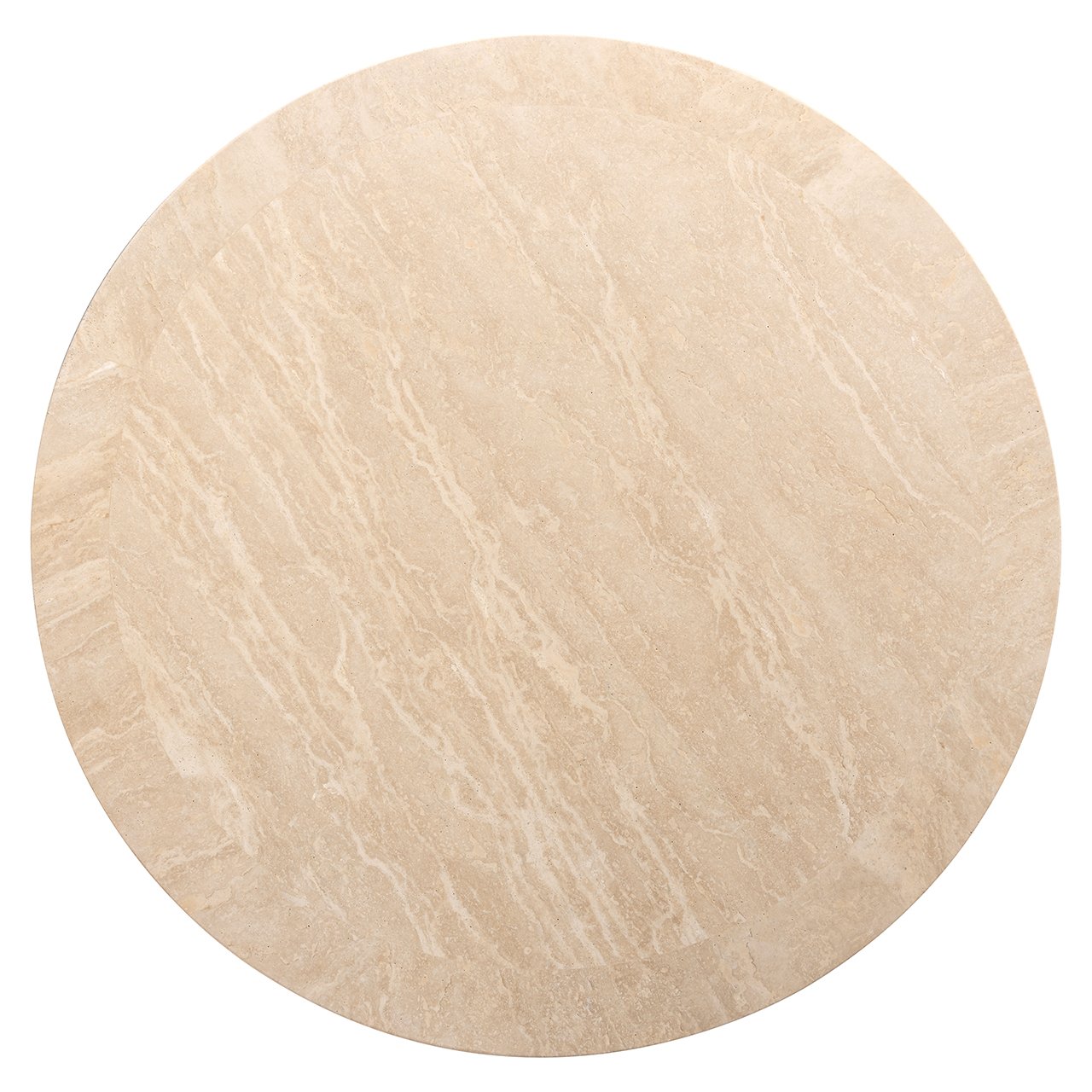Coffee table round Biltmore italian travertine (Beige) - obrazek 2