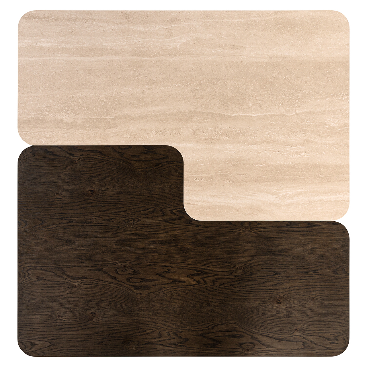 Coffee table Nando set of 2 (Brown) - obrazek 3