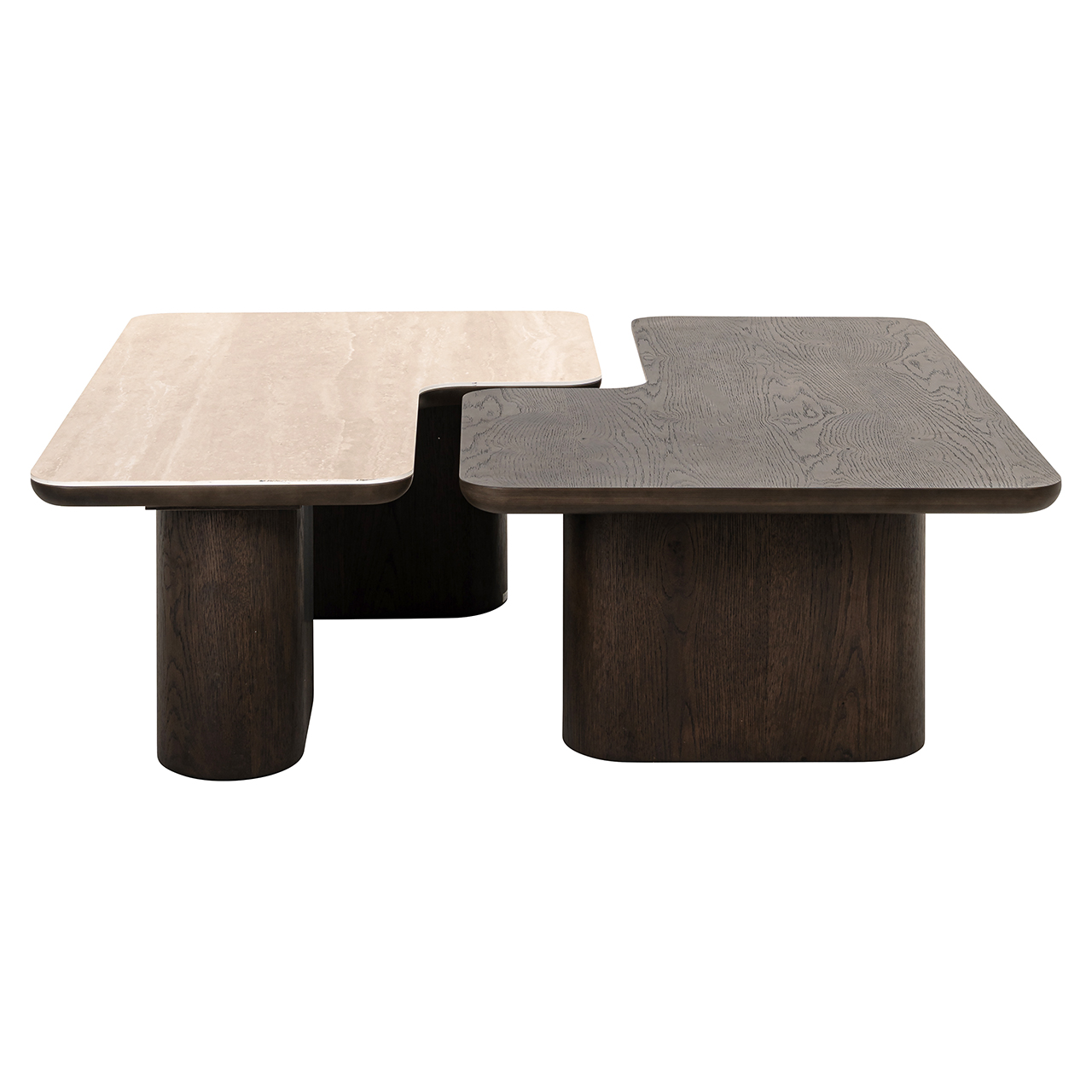 Coffee table Nando set of 2 (Brown) - obrazek 5