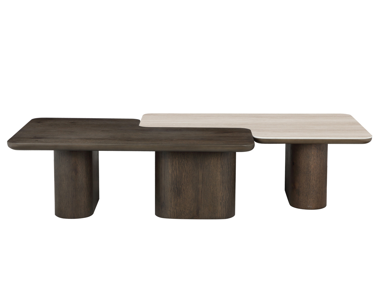 Coffee table Nando set of 2 (Brown) - obrazek 8