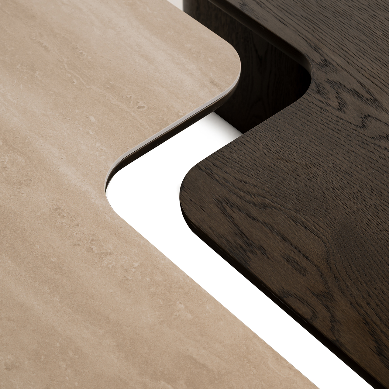 Coffee table Nando set of 2 (Brown) - obrazek 7