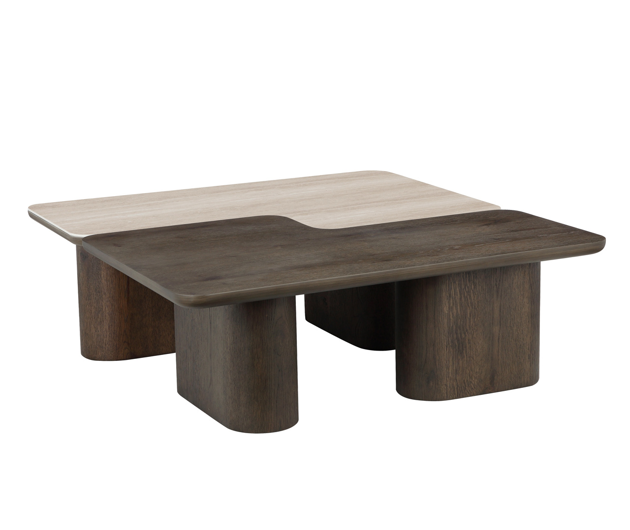 Coffee table Nando set of 2 (Brown) - obrazek 10
