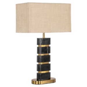Table lamp Levina incl. lampshade (Black/gold)