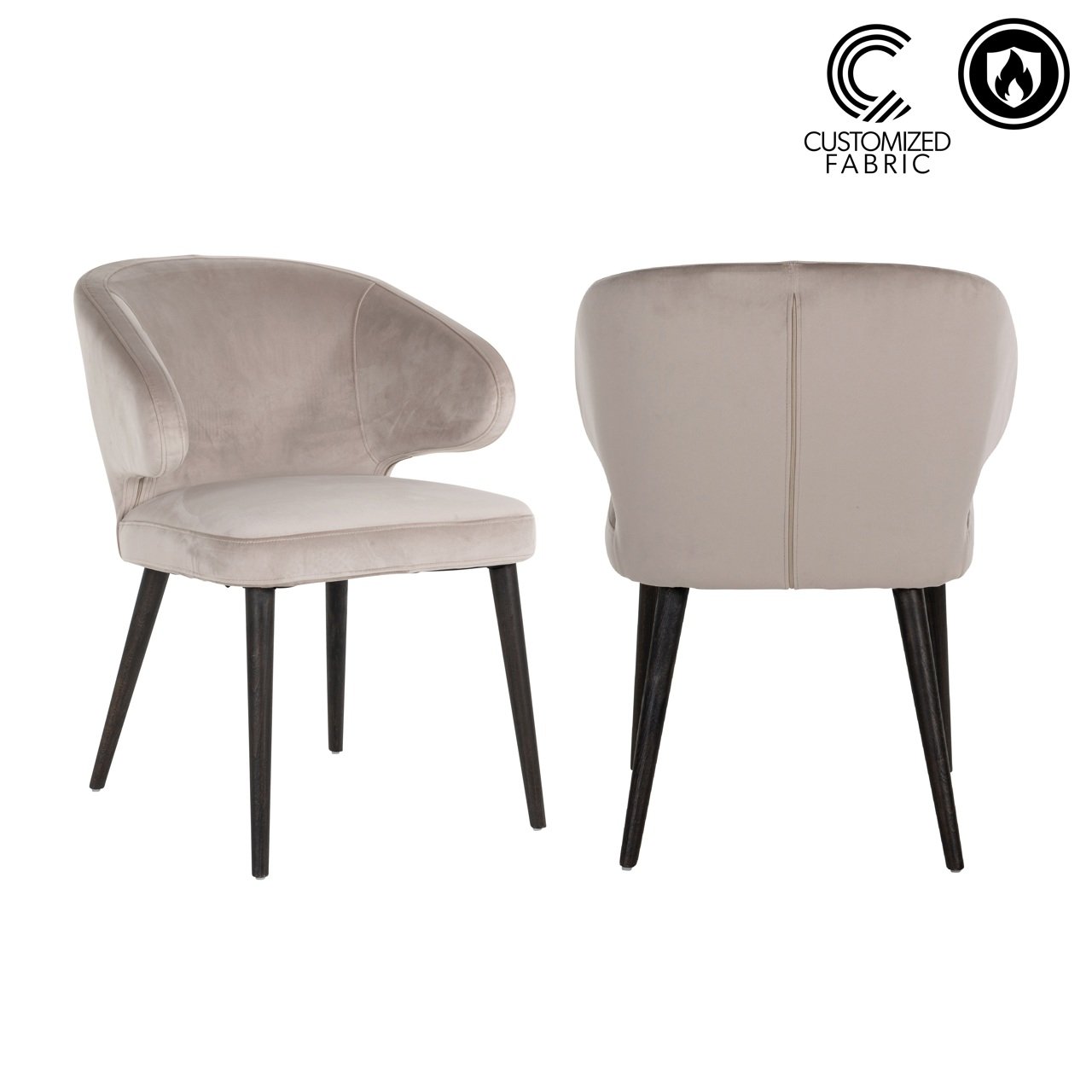 Chair Indigo fire retardant