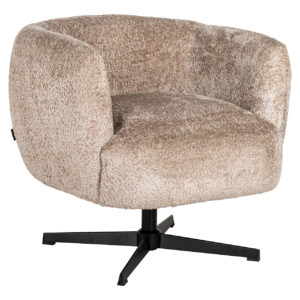 Swivel lounge chair Estelle (Sheep 01 nature)