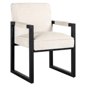 Chair Beck white chenille (Bergen 900 white chenille)