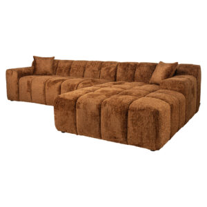 Sofa Cube 3-seater + lounge right (Be Lovely 603 Cinnamon)