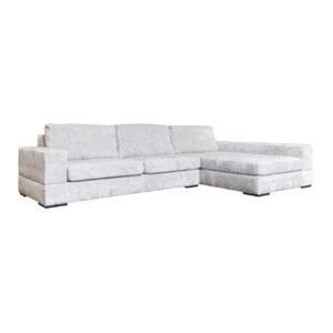 Sofa Pasha 3-seater + lounge right pearl island (Island pearl 106)
