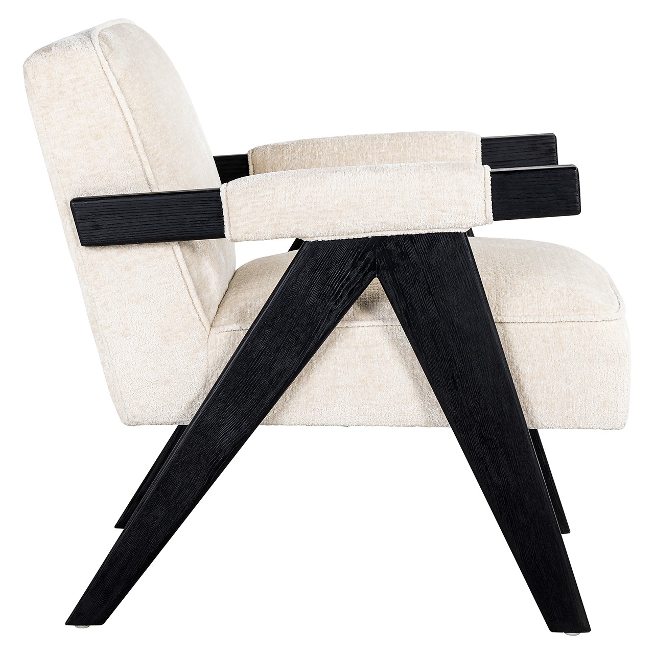 Lounge chair Cooper (Bergen 900 white chenille) - obrazek 2