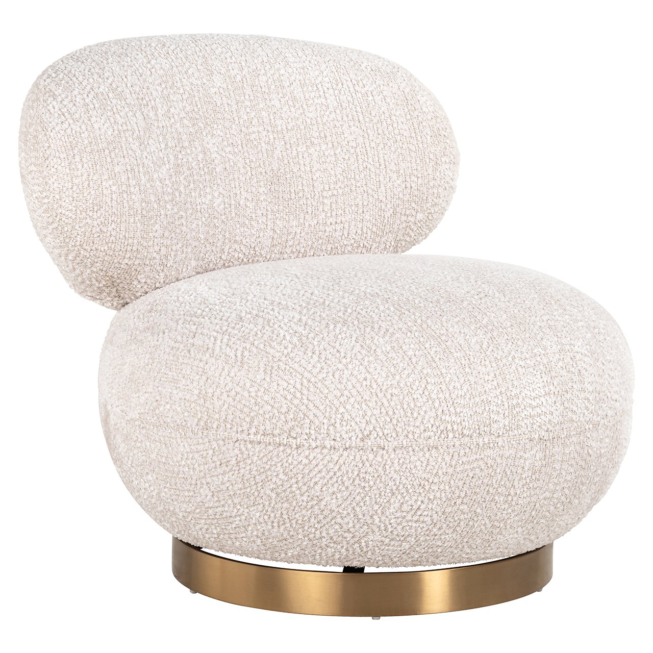 Swivel lounge chair Jace lovely cream (Be Lovely 11 Cream)