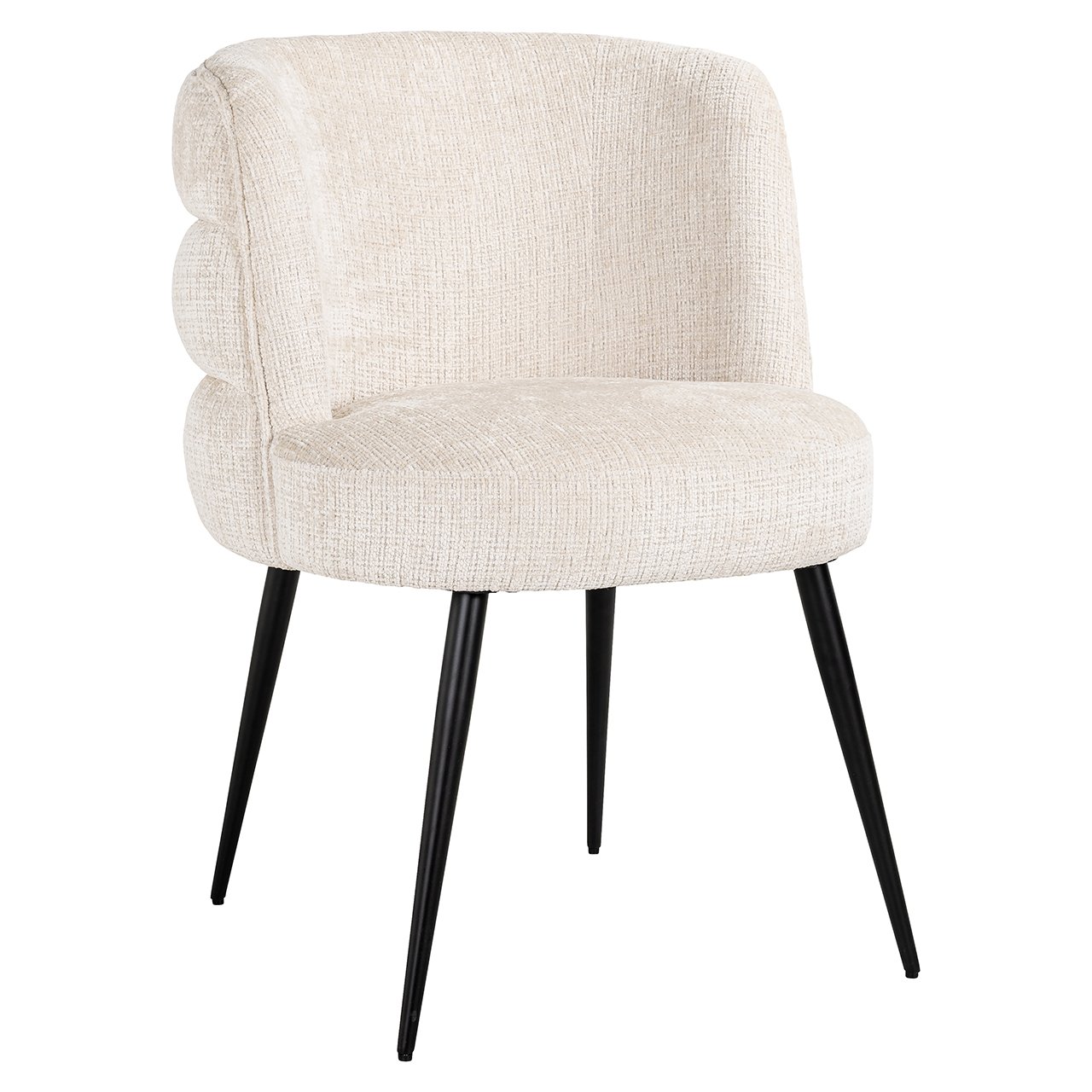 Chair Stella beige chenille fire retardant (Niagara 902 beige Chenille)