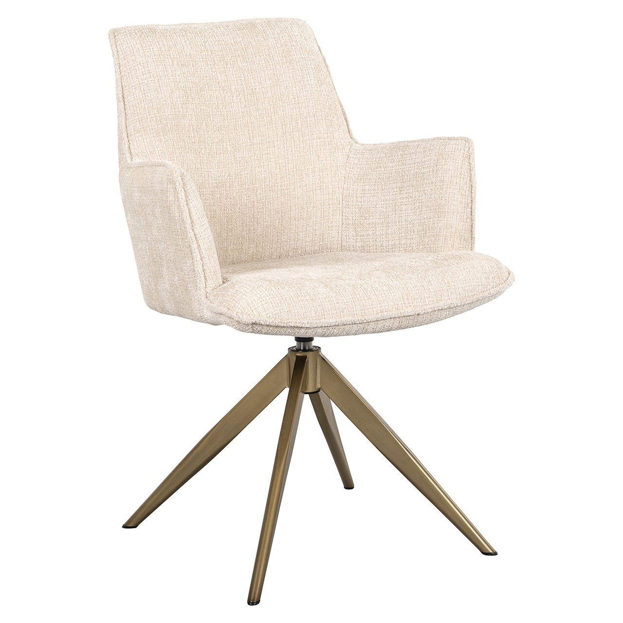 Swivel chair Dakota beige chenille (Niagara 902 beige Chenille)