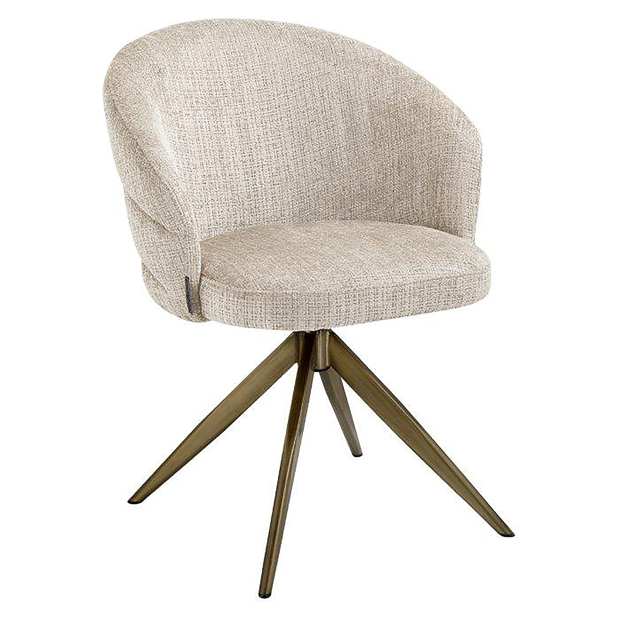 Swivel chair Zendaya beige chenille (Niagara 902 beige Chenille)