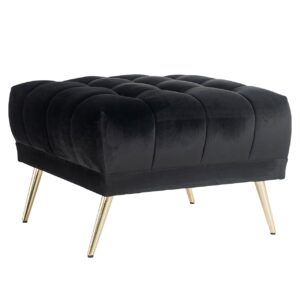 Pouffe Huxley antraciet velvet (Quartz Antraciet 801)